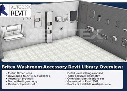 Revit Families Updated For Britex Washroom Accessories